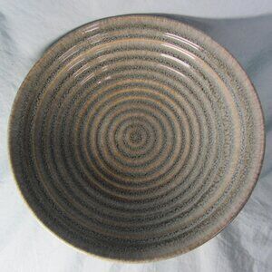 meritage 9.5" serving bowl fruit jasper grey blue circles (w2110)